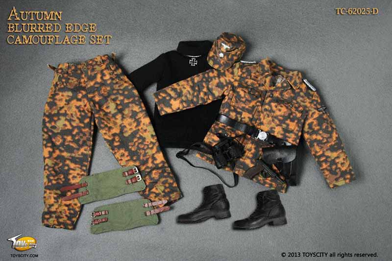 TCT62025D WWII German Camouflage Autumn Blurred Edge Camouflage Set