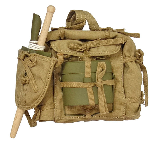 WWII Japanese 1944 Battle of Tengchong Backpack w/ Shovel & Mess Kit