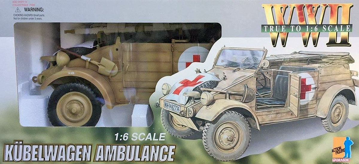 ACTION FIGURE 1/6 Dragon Medic Kubelwagen Ambulance - WWII EUR 399,00